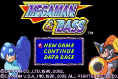 Mega Man & Bass Title Screen